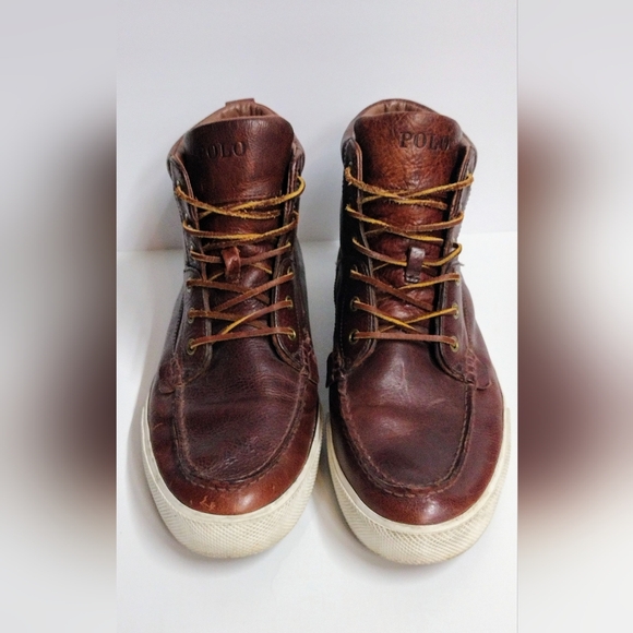 Polo Ralph Lauren Tavis Leather Boots Size 13 D 🔥 - Picture 5 of 12